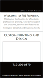 Mobile Screenshot of pbjprinting.com