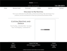 Tablet Screenshot of pbjprinting.com